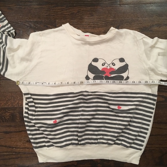 Variety vintage panda striped sweater - Picture 6 of 8